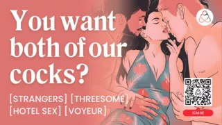 ASMR Audio Porn: MFM Threesome in a Hotel Room with Double Penetration & Cock Sharing - Erotic Audio for Women