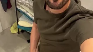 verbal daddy jerking off and busting a thick load