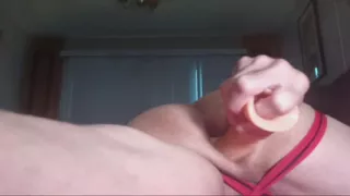 Long Dildo Inside the Glutton