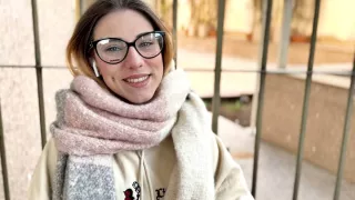 Gorgeous Italian Dalila Dark Caught On The Street