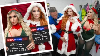 Shopping Mall Christmas Elf and Mrs. Claus Get Caught and Pounded for Stealing From Shoppers - Shoplyfter MYLF
