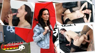 Schlanke deutsche Milf am Castingsofa gevögelt