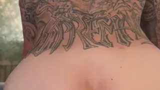 Pegging bf with large dildo