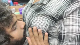Shirt open and hot boobs suck, Mallu couple hot boobs suck