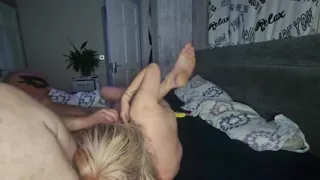 Amateur couple enjoying their fetish in homemade sex