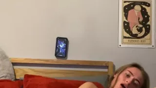 Tattooed curvy slut moans loud and fucks hard her tight pussy