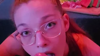 Summer Holiday Blowjob with Cum in Mouth