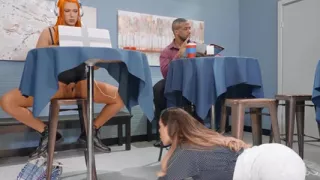 TRANS ANGELS - Cherie Deville Dante Colle Can't Resist Getting Fucked With Aspen Brooks At The Coffee Shop