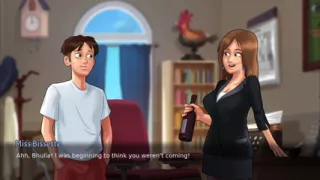 Hot English teacher and her naughty student - the real fun of private lessons!" From studying English to direct love