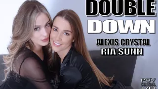 Alexis Crystal and Ria Sunn: Double Down - POVcentralVR