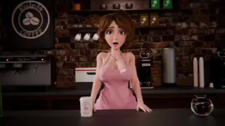 Aunt Cass In Threesome On The Table ( Cartoon )