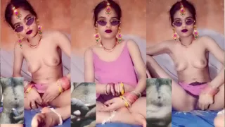 Desi cute aunty video call sex chat fingerings on video call