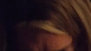 CD MILF Carrie Practicing Sucking Cock on her Favorite Dildo