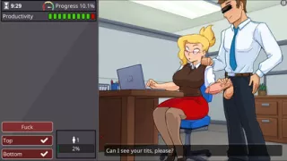 BIMBO BBW SECRETARY with HUGE TITS is the OFFICE SLUT gets FUCKED by Everyone in The Office - Office Slut