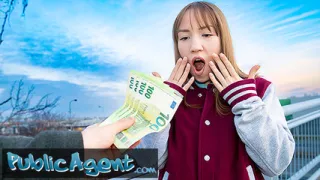 Public Agent - Hot brunette dances for me in PUBLIC before I fuck her hard