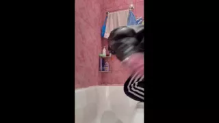 Scally Chav Guy in Leather and Sport Gear Get Pissing