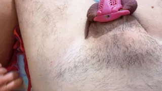 I love taking care of his caged cock