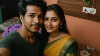 Indian Bangali Bhabhi New Couple Newly Merried Injoy Indoor Bed Romance By -Snapchat143