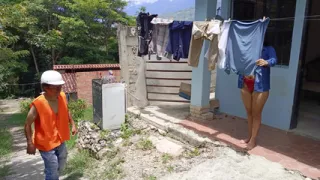 The perverted old man gives his juicy pussy stepdaughter a tremendous pussy licking