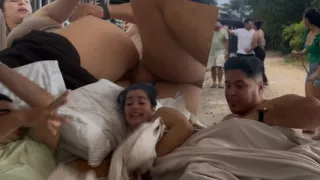 This stepmom is a big ass milf who likes to always share the bed with her husband's friend!