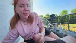 Risky Public Sex! Cum On Face