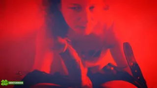 Lucky Gurl Kween Bunny B - Red Light Special POV Blowjob and Throat Fuck