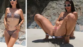 Public Nice Pissing with Huge Fountain