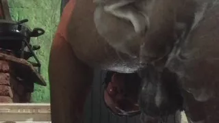 Taking a Bath with a Mug.