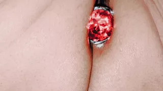 First time butt plug insertion and then fingering to orgasm.