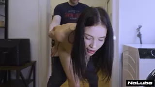 WRONG HOLE - Surprise Anal Orgasm Makes Her Eyes Roll