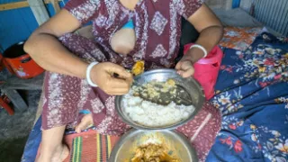 Rani bhabhi eating rice to naked