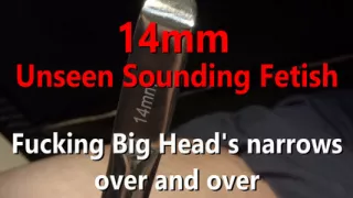 14mm Weird Unseen Sounding Fetish Fucking Big Head Narrows in Ultra Closeup Live Moaning 4K