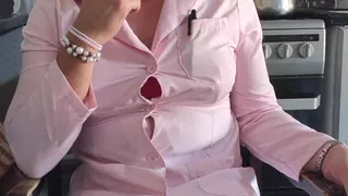 Holly has a smoke break