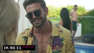 Threesome After a Pool Party