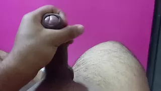 Got a sudden urge to cum when I went to pee and got my dad knocking at the door