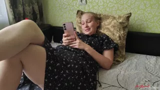 Helped my stepsister stretch her anus before a date