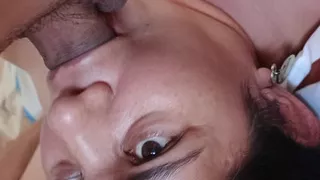 Seductive deep throat beautiful latina