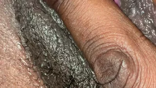 ebony girl sucking and fingering