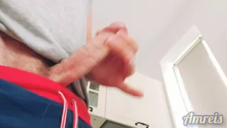 Jerking, milking and pulsating orgasm. Emptying my big balls.