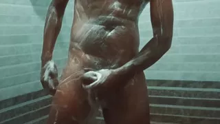 Sexy young boy nude bathing in house