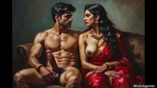 Desi aunty with her husband, hot aunty sucking dick and taking dick from behind hd video