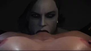 Lady Dimitrescu in a Rough Sex with her Slave Girlfriend - 3D Animation