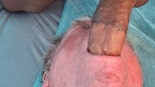 Key getting deep throated and fucked by Pedro at the beach