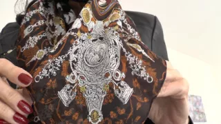 Beautiful Silk Headscarves Fashion Show, JOI, Lady Victoria Valente