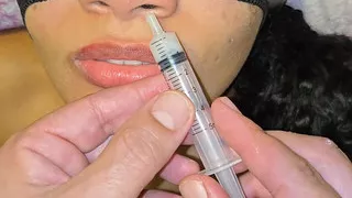 Pissing and Cumming in the Syringe and Throwing It Inside My Slutty Stepdaughter's Nose