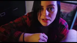 Lexi Makes Boyfriend Cum by Rubbing Bra on Dick