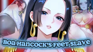 Pump your cock while worshipping Boa Hancock's feet (Feet JOI)