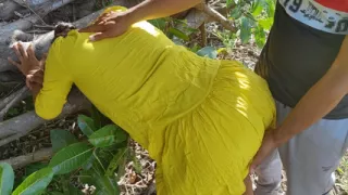 Walk alone in the countryside and fuck my wet tight pussy of hot Indian girl in real homemade!
