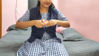 Stepsister wants to learn solving Rubik's cube