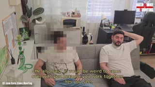 Young Guy Plumber Fucks Me After I Suck Him and He Let's Me Cum on Him